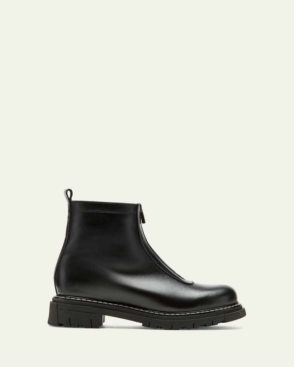 Delta Shearling-Lined Leather Booties